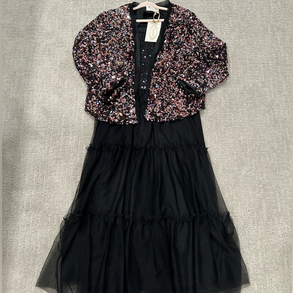 VGUC girls size 7/8 black dress